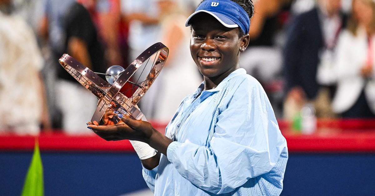 Victoria Mboko, la juvenil de 18 años e hija de refugiados de RD del Congo que le ganó a Osaka para ser campeona del WTA 1000 de Canadá