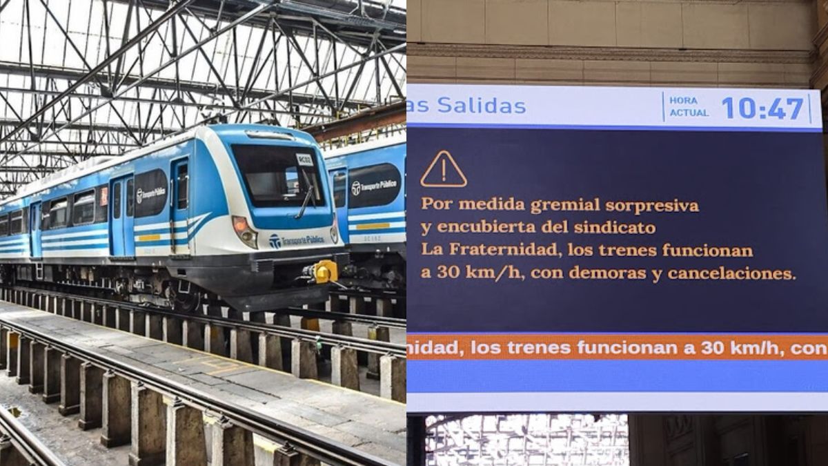 Segundo día de caos y demoras en los trenes por una medida gremial que limita la velocidad: cuál es el reclamo