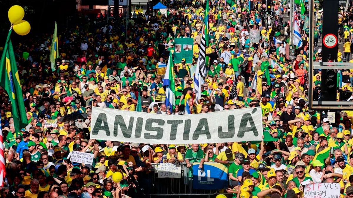 Miles marcharon en San Pablo en apoyo a Jair Bolsonaro y reclamaron “amnistía”