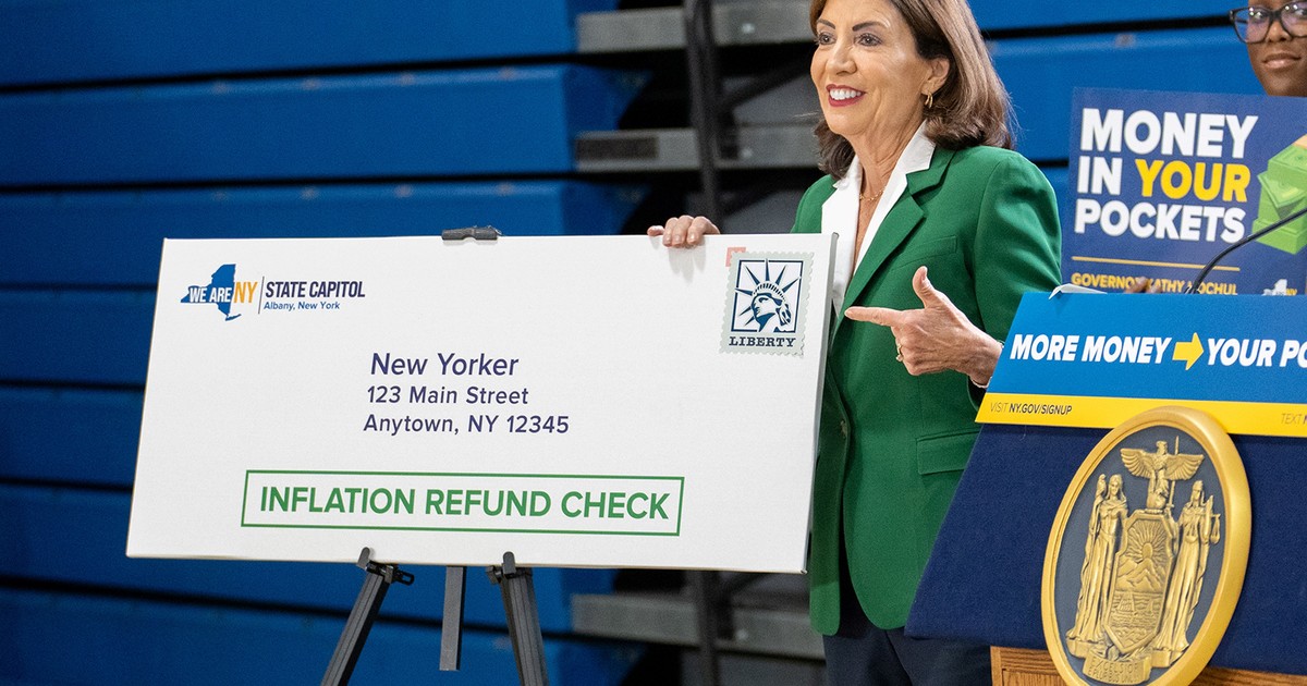 El cheque de reembolso por inflación en Nueva York: quiénes pueden recibirlo y cuál es la advertencia que hizo Kathy Hochul