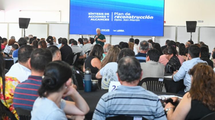 Poggi participa de la presentación de las políticas y acciones del Realizing de Reconstrucción 