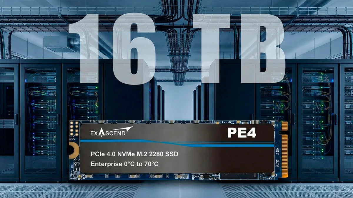 El primer SSD de 16 TB del mercado ya está a la venta, pero cuesta tanto como un coche